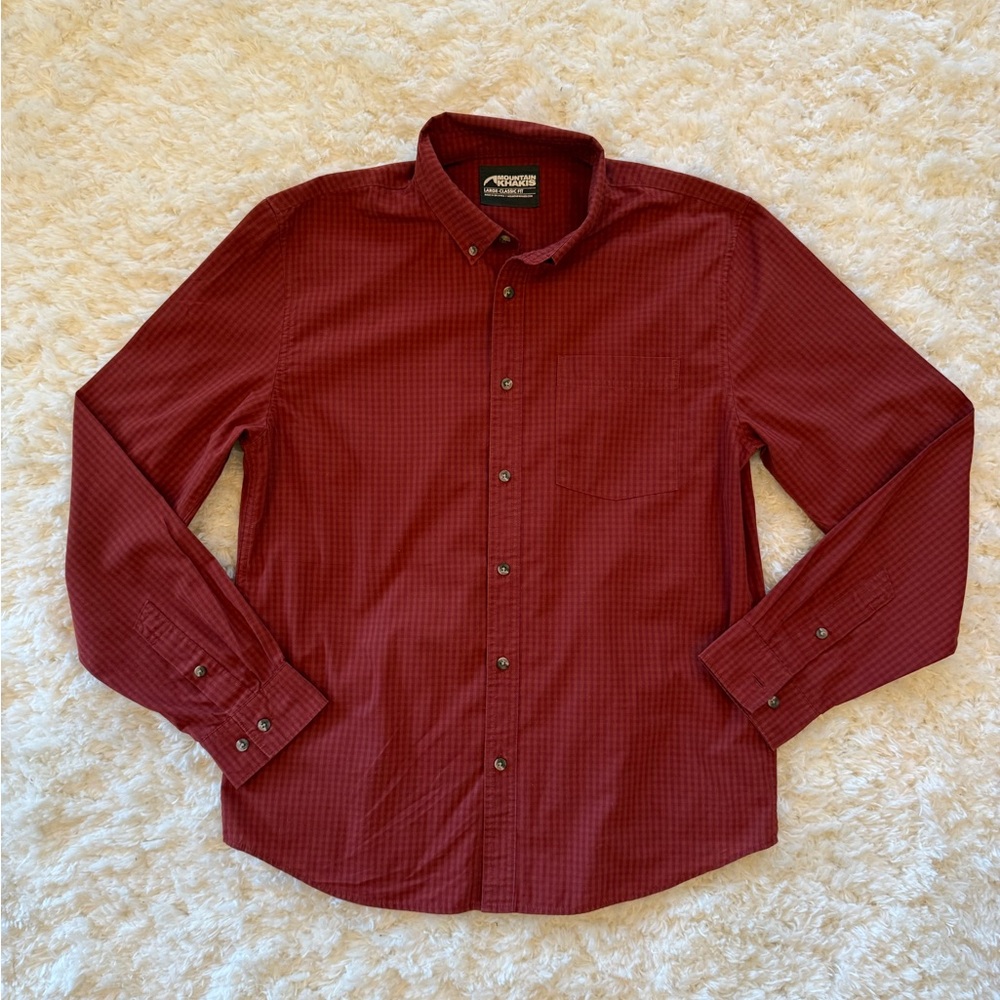 Mountain Khakis button down long sleeve shirt Men’s size Large